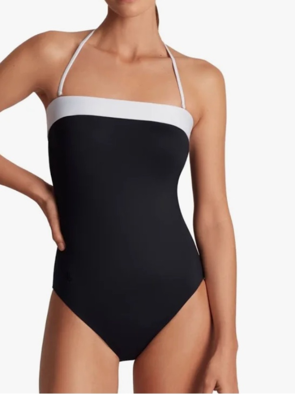 Lauren Women's Ralph Lauren Modern Bandeau One Piece Swimsuit, size 14, NWT